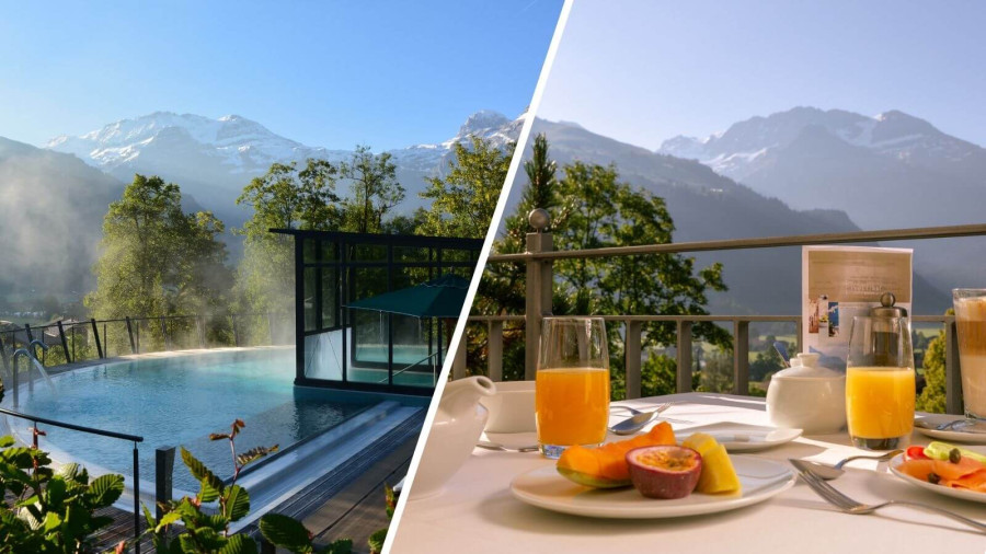 Frühstück und Spa im Lenkerhof gourmet spa resort an der Lenk im Simmental