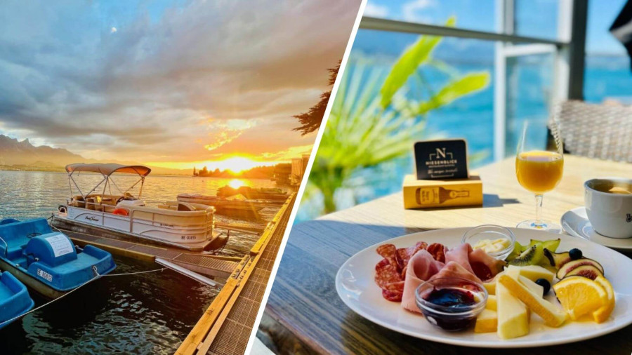 Frühstück im Boutique Hotel & Restaurant Niesenblick in Oberhofen am Thunersee